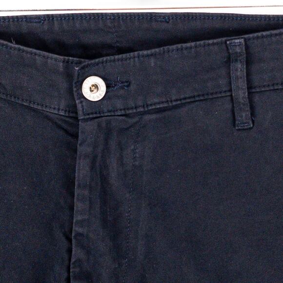 AG Slim Fit Chino Pants 36x34 Navy Stretch Twill Lux Line Adriano Goldschmied - Picture 2 of 11